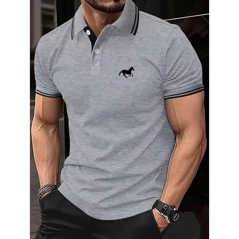 New men's T-shirt, Classic sho - đánh giá và giá Polo Shirt Pique