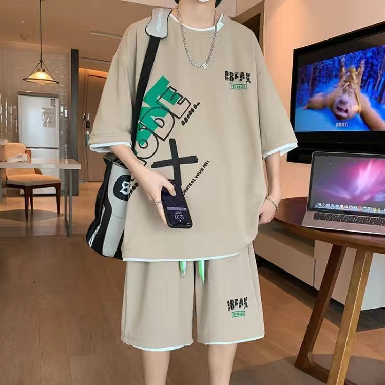 Men's Casual 2-Piece Sportswea - đánh giá và giá Shirt Camp Collar