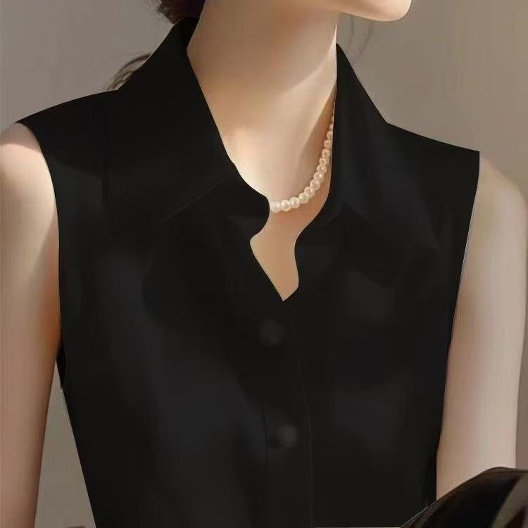 French Satin POLO Collar Sleev - đánh giá và giá Shirt Camp Collar