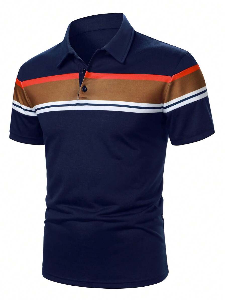 Calvornis Men Color Block Shor - đánh giá và giá Polo Shirt Pique